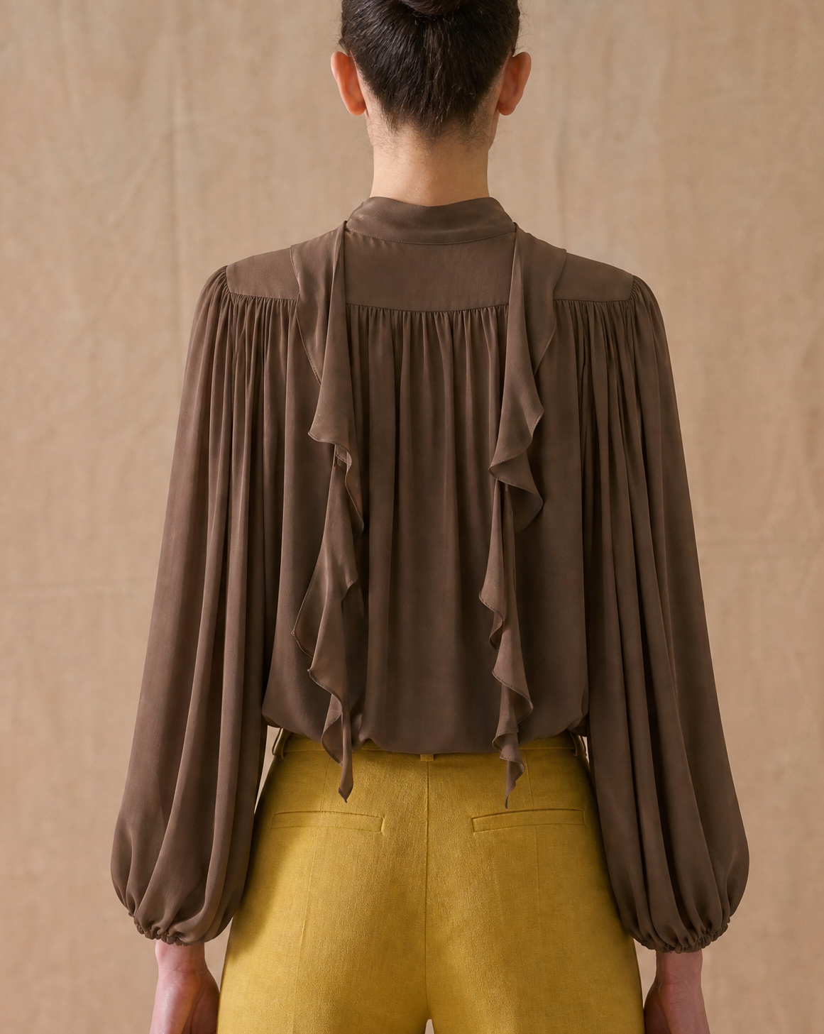 Blusa Pienza en Crespón - Toffee