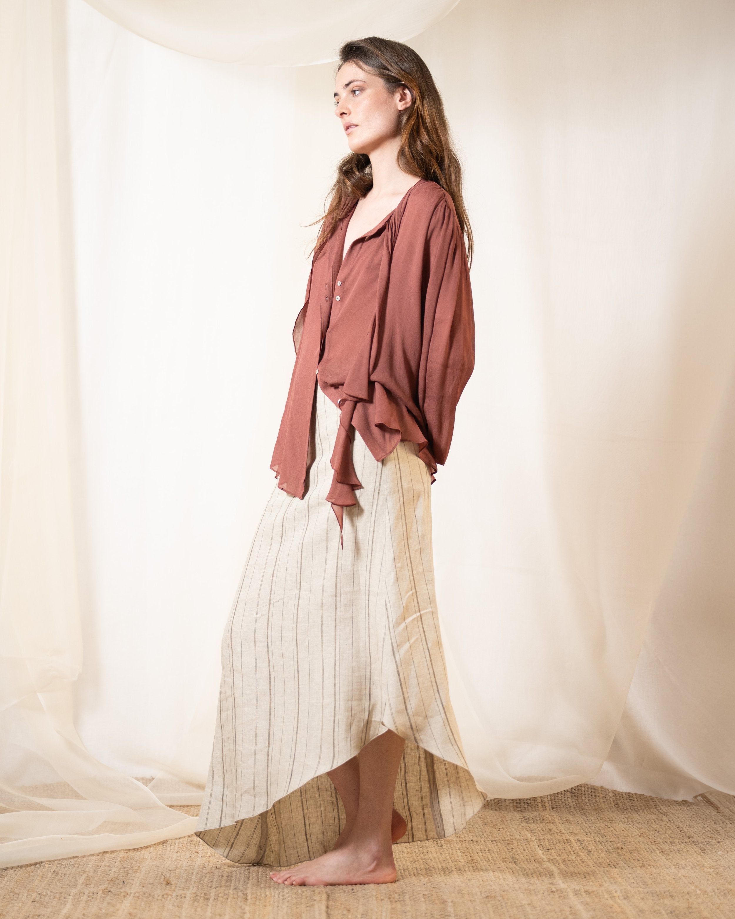 Fine Crepe Pienza Blouse