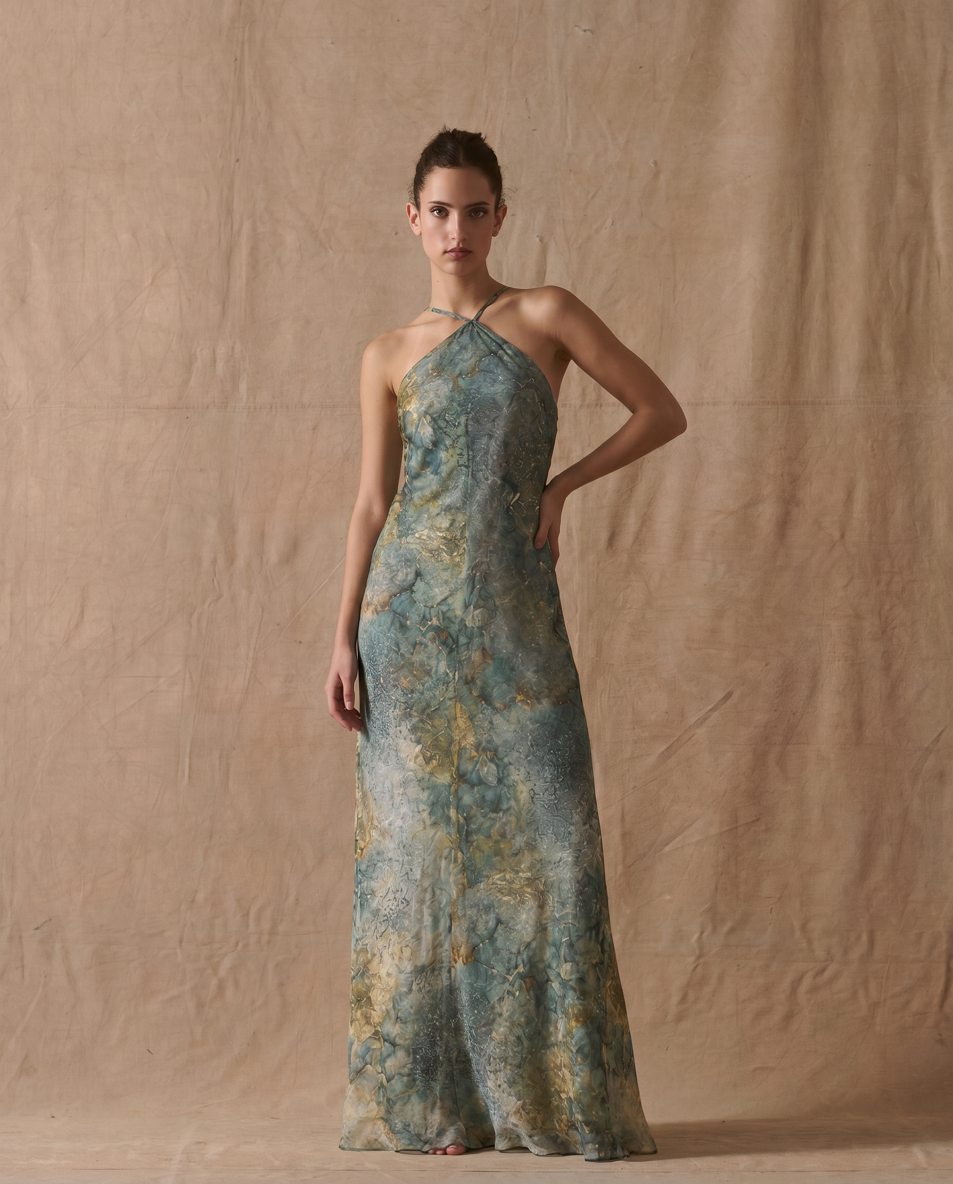Rustic Silk Lucca Dress - Bayou