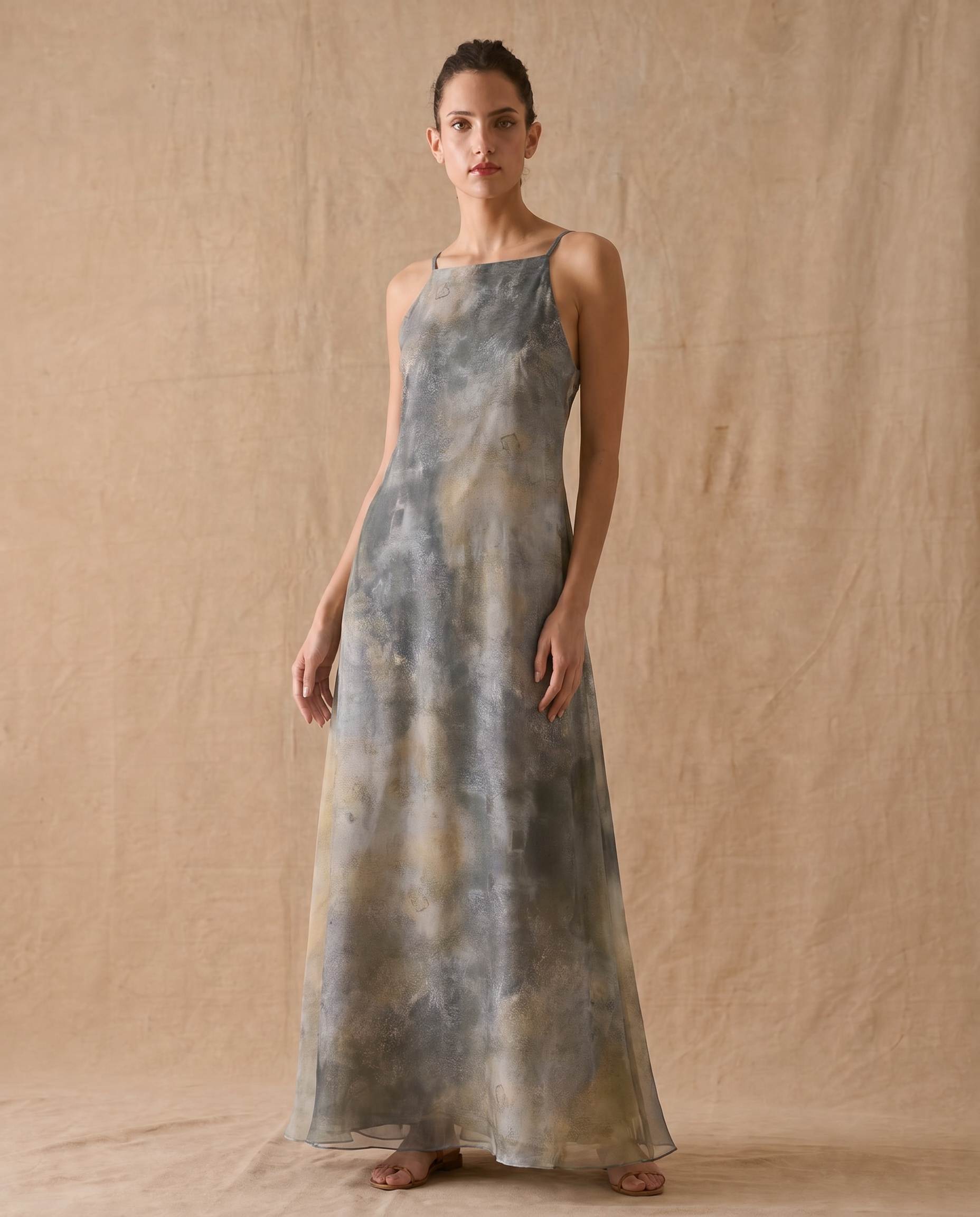 Rustic Silk Greta Dress - Wild Sea