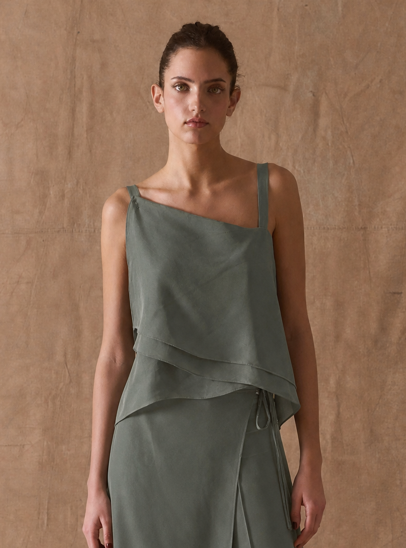 Top Lia en Cupro - Oxford