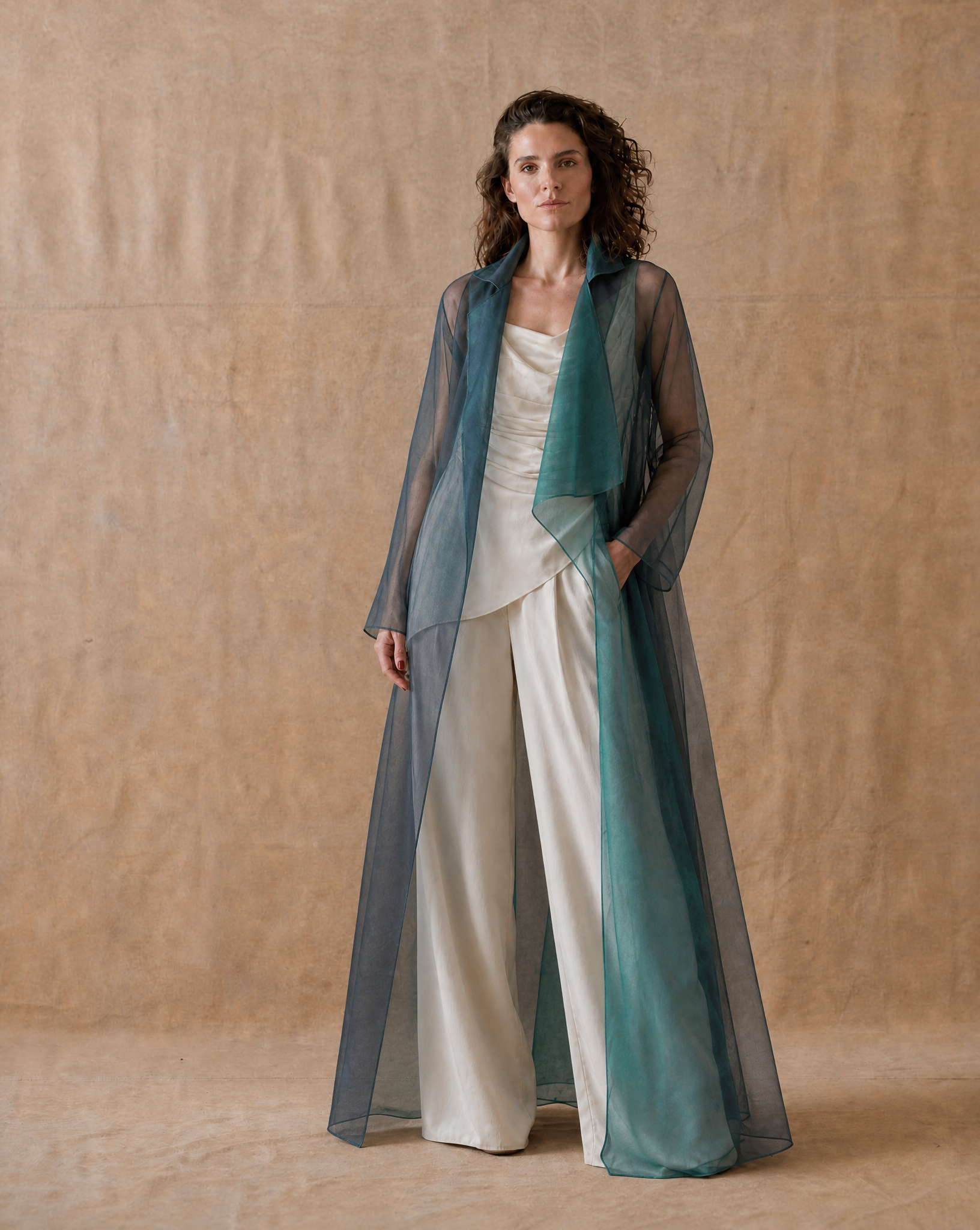 Organza New York Coat - Teal