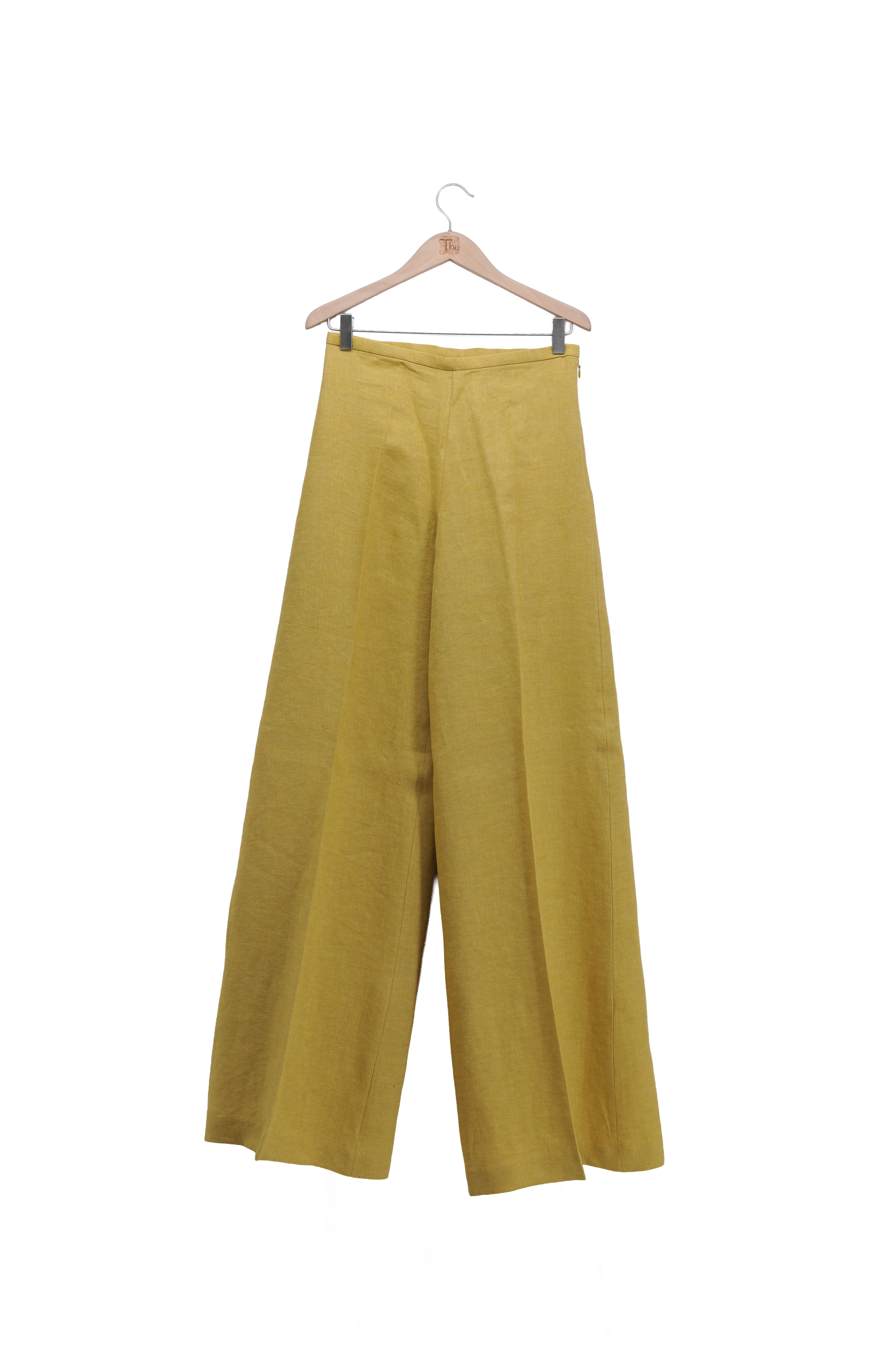 Pantalones Maxi de lino - Limón