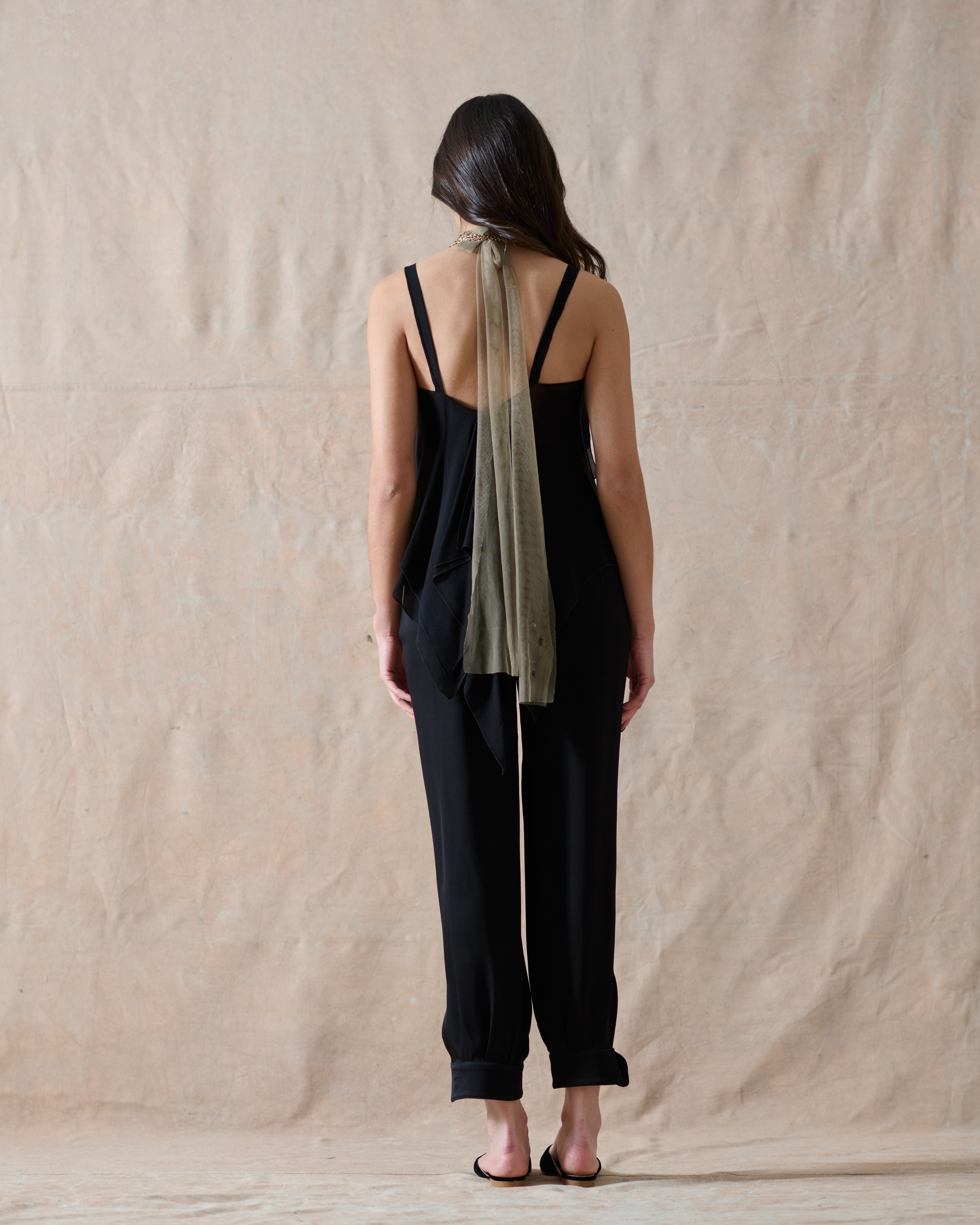 Pantalones Baltea en Sharkskin - Negro