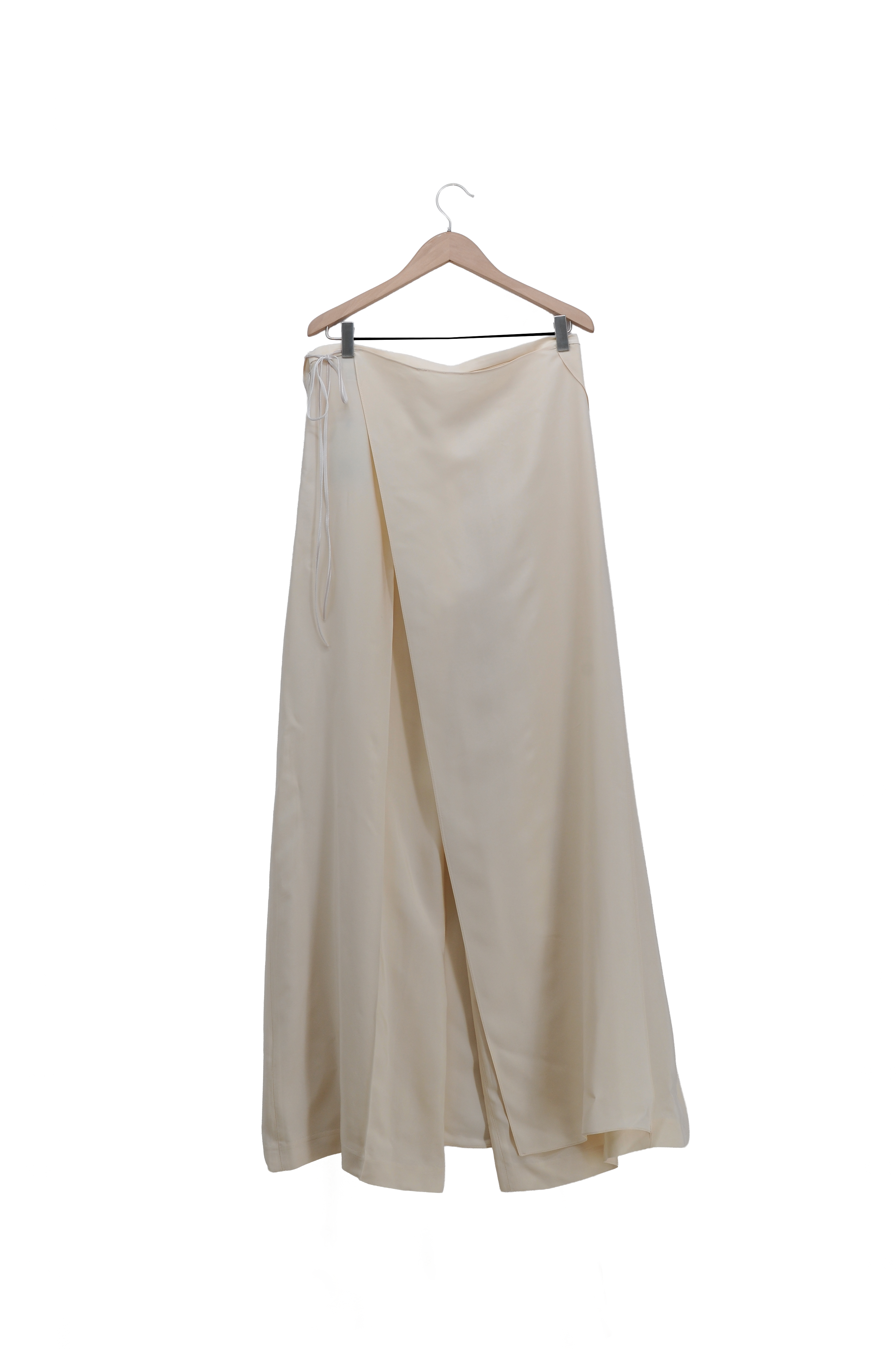 Pantalones Maxi Salma en Cupro - Vainilla