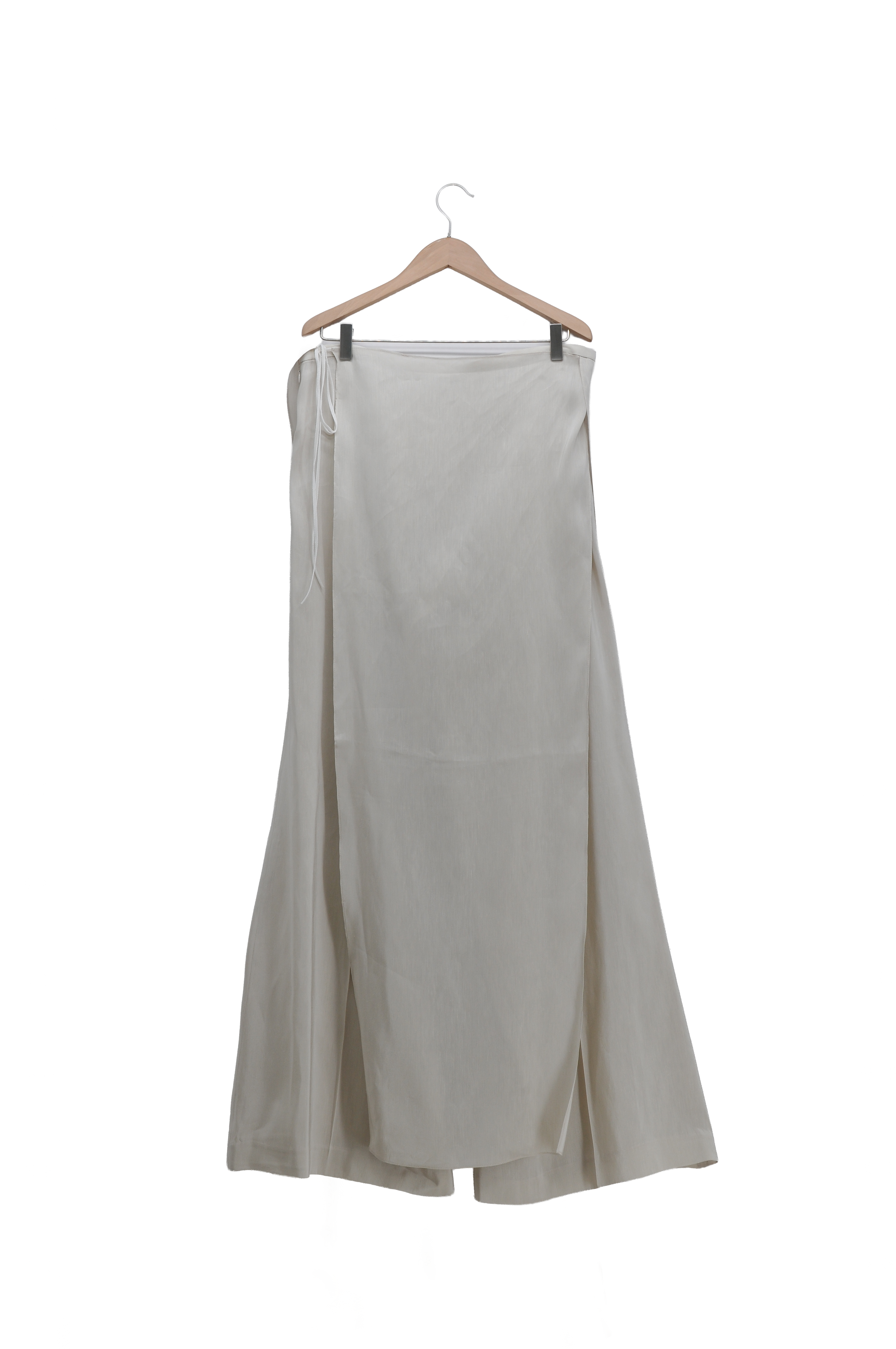 Pantalones Maxi Salma en Seda Rústica - Stone