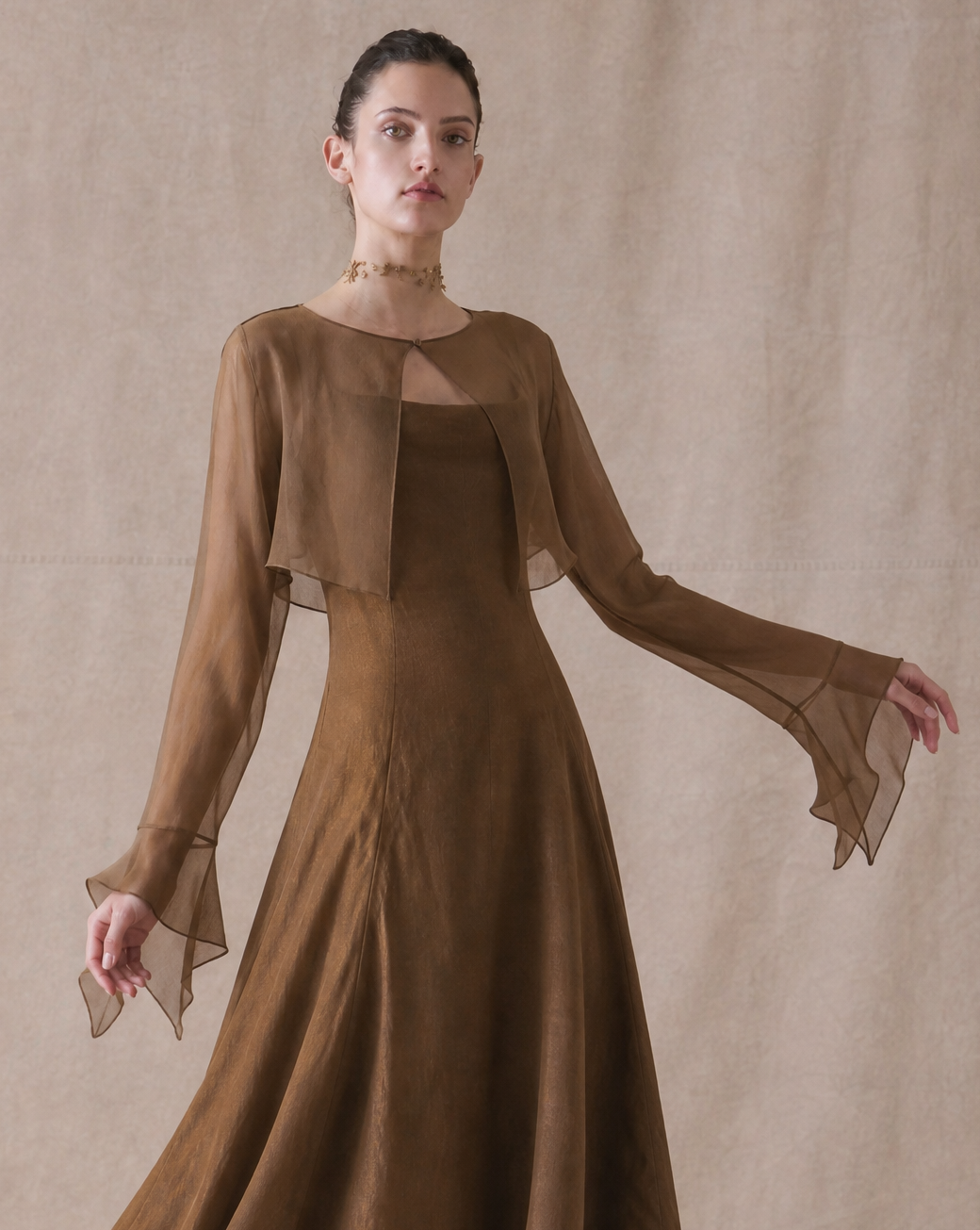 Powin Venezia Dress - Mocca