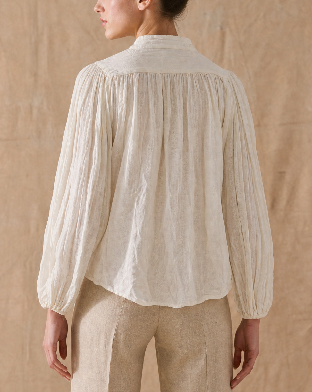 Blusa Pienza en Ramio Bordado - Natural