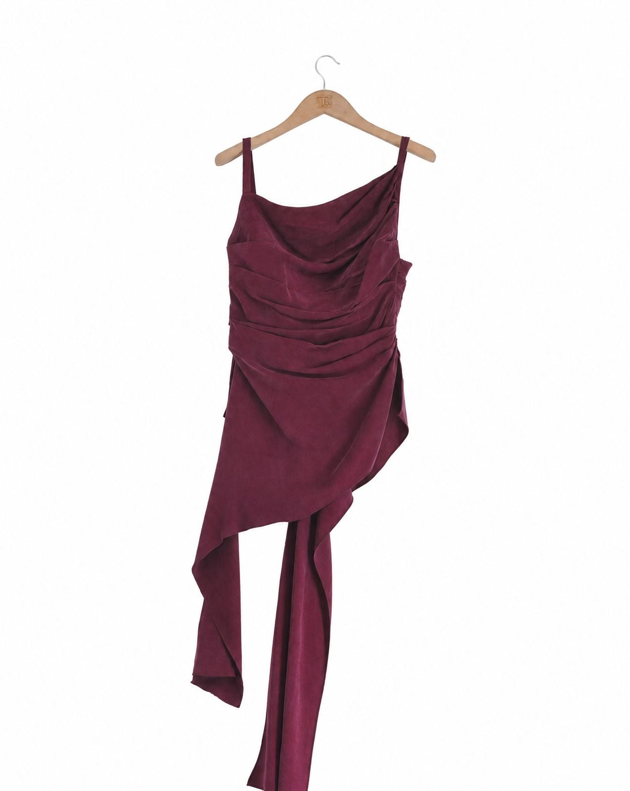 Cupro Alina Top - Borgogna