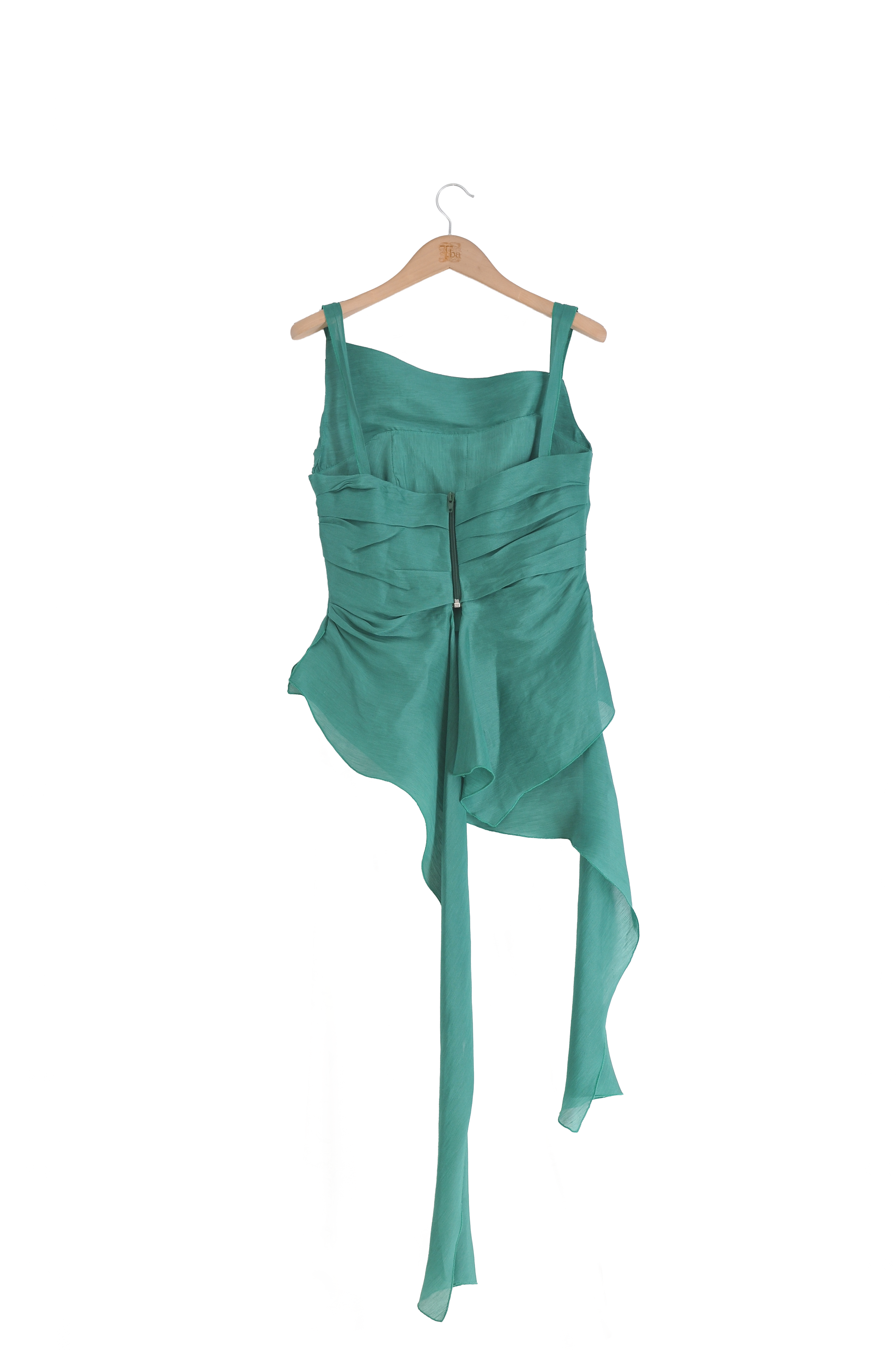 Rustic Silk Alina Top - Aqua