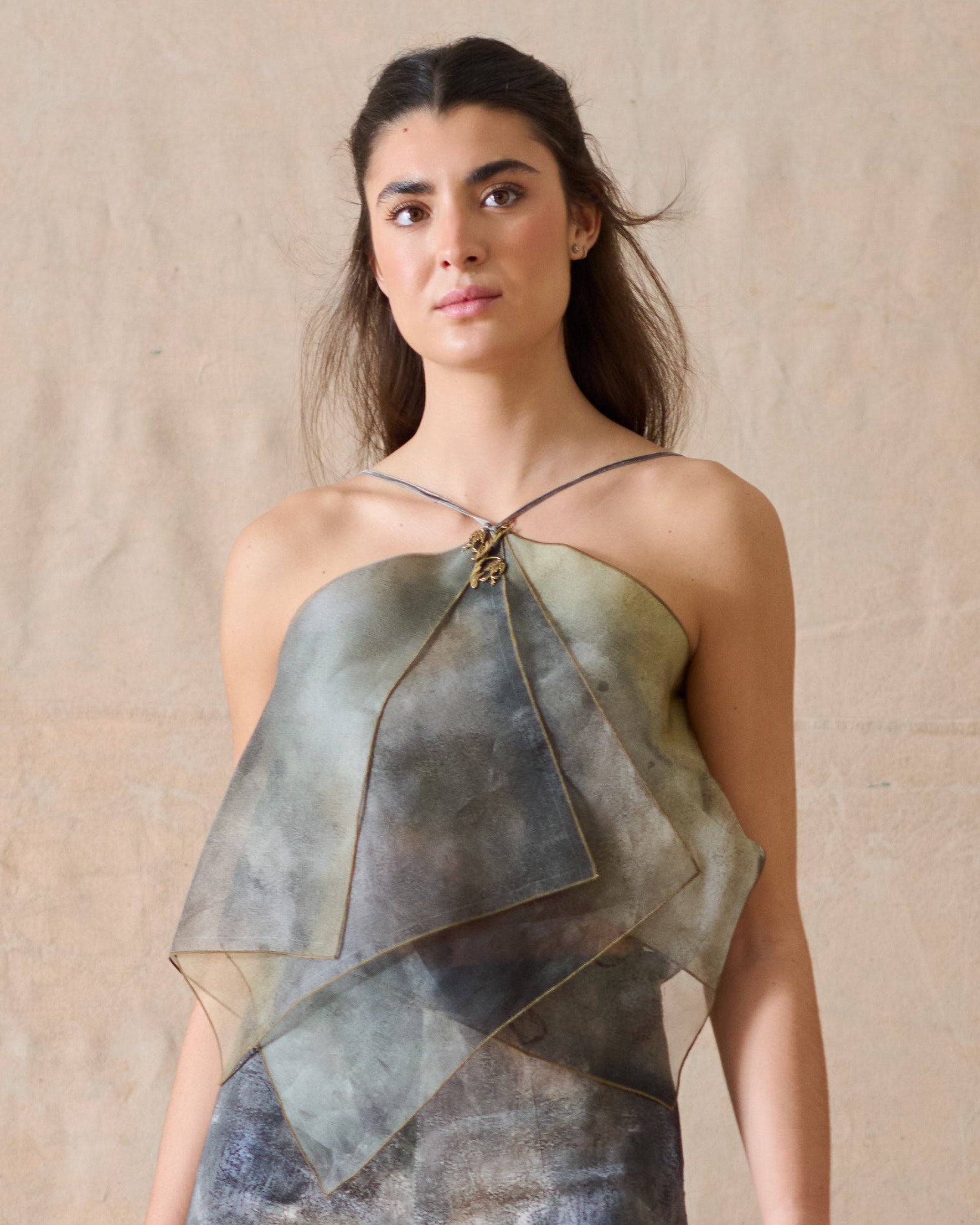 Top Aurea Organza - Wild Sea