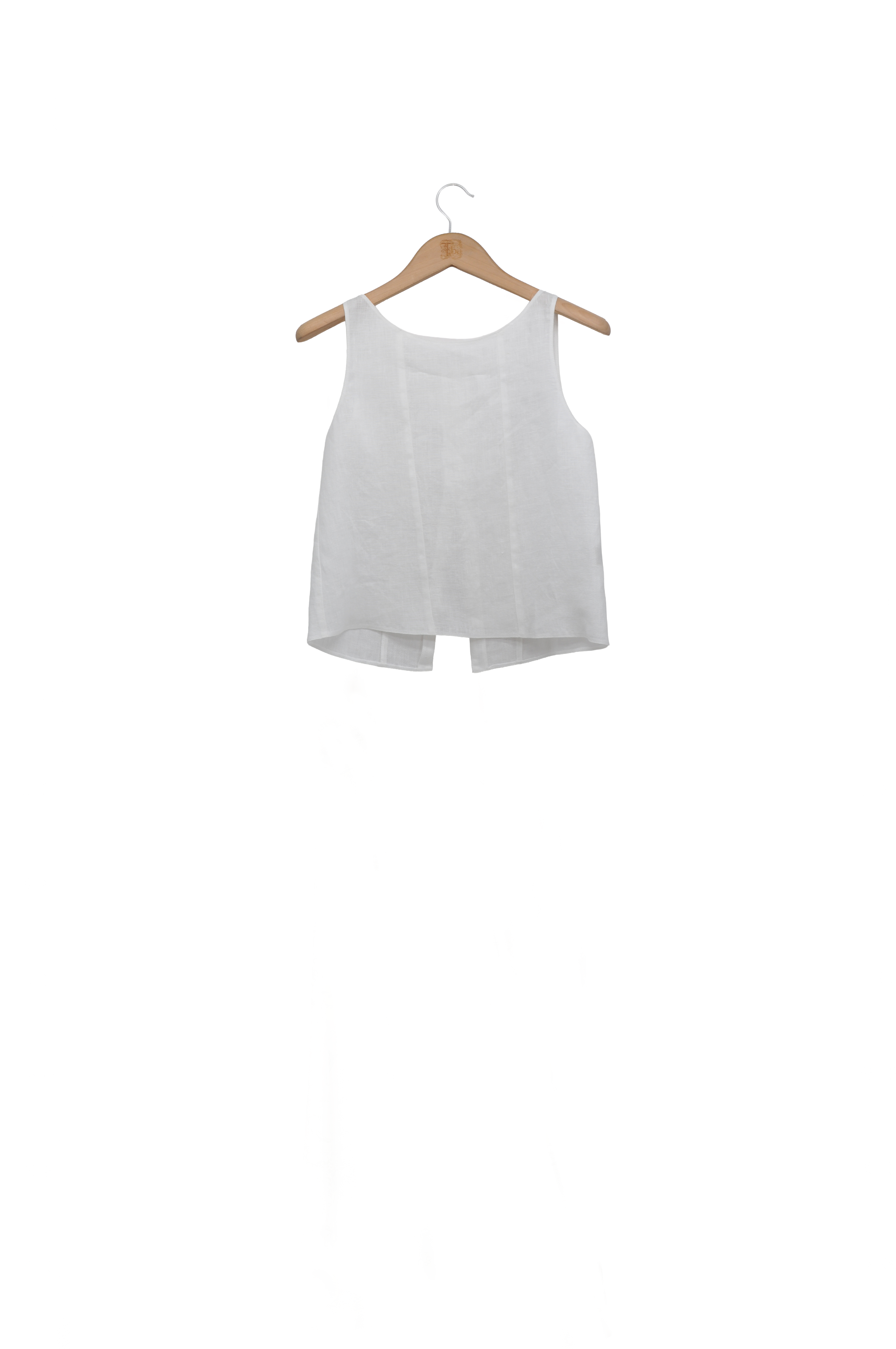 Top Eloise en Lino - Blanco Roto