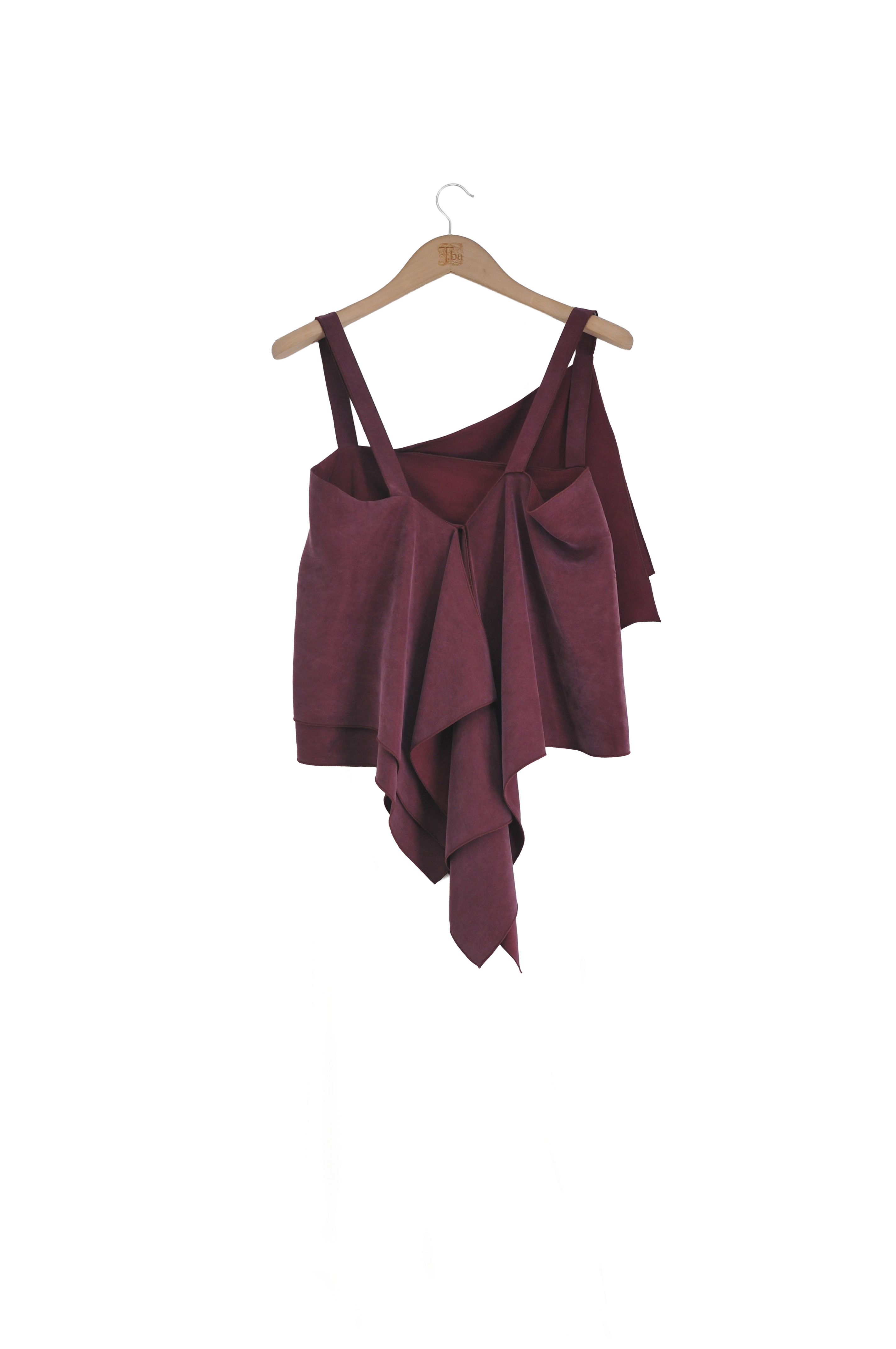 Cupro Lia Top - Borgogna