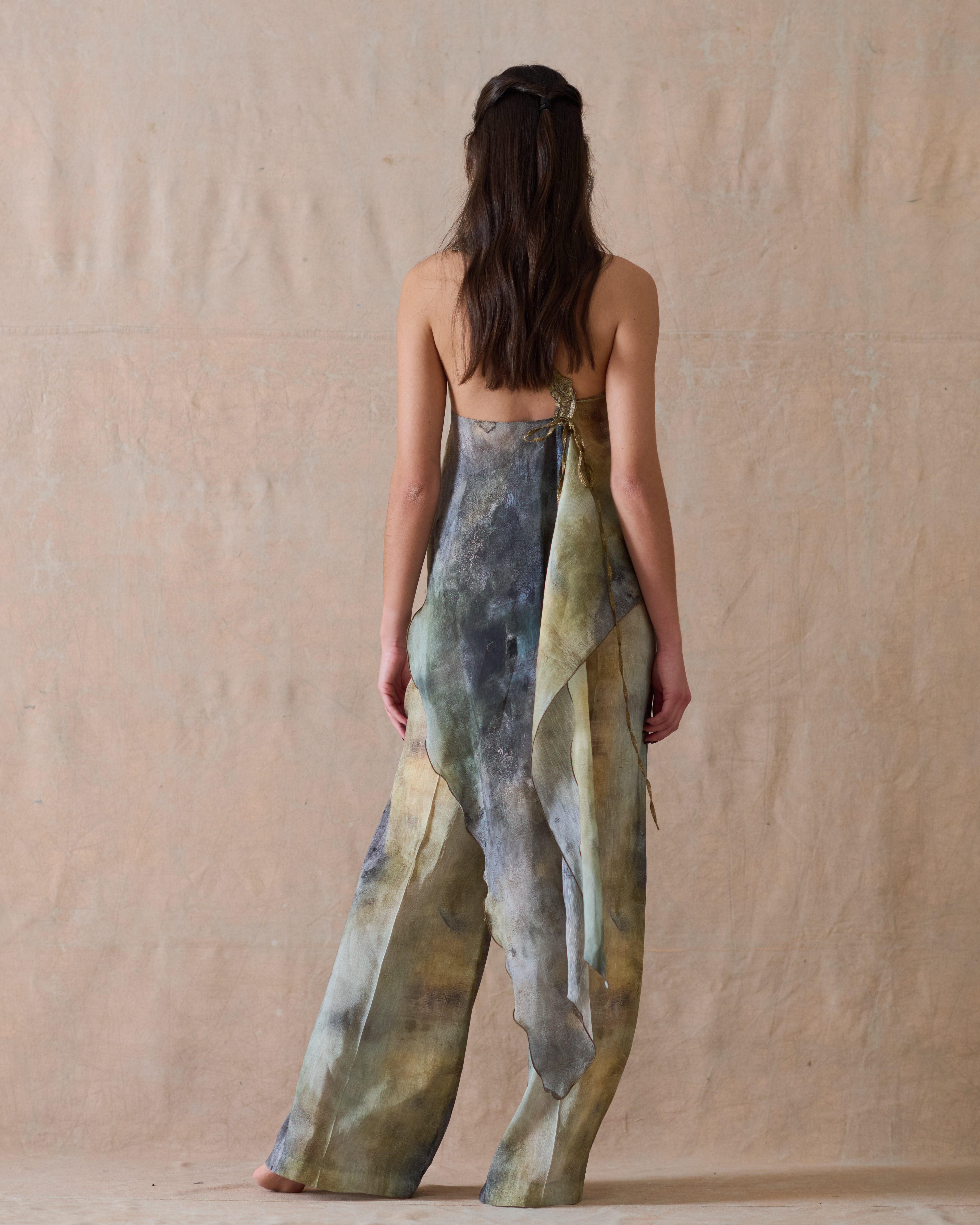 Rustic Silk Noor Top - Wild Sea