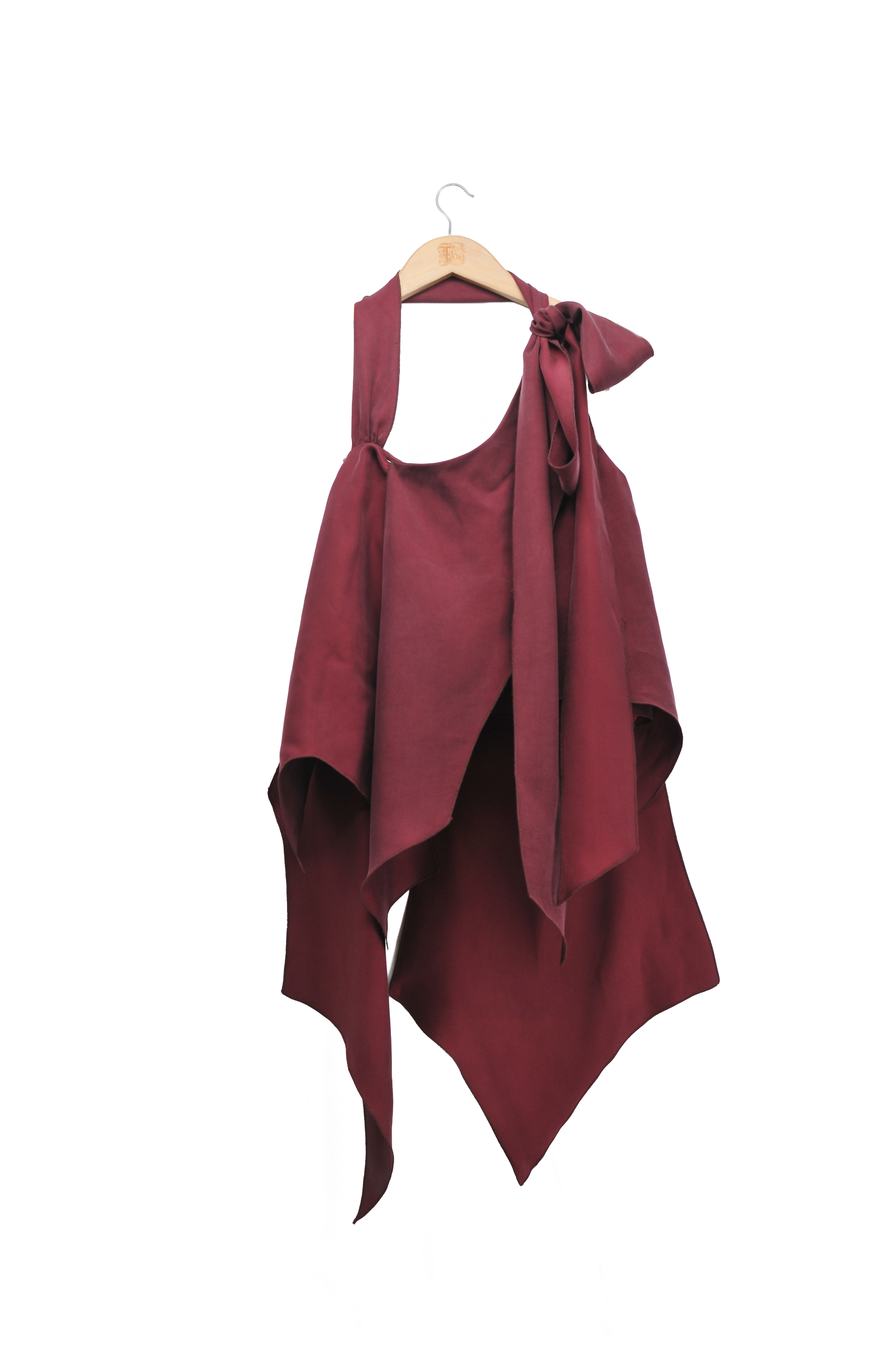 Top Sam de Cupro - Borgogna