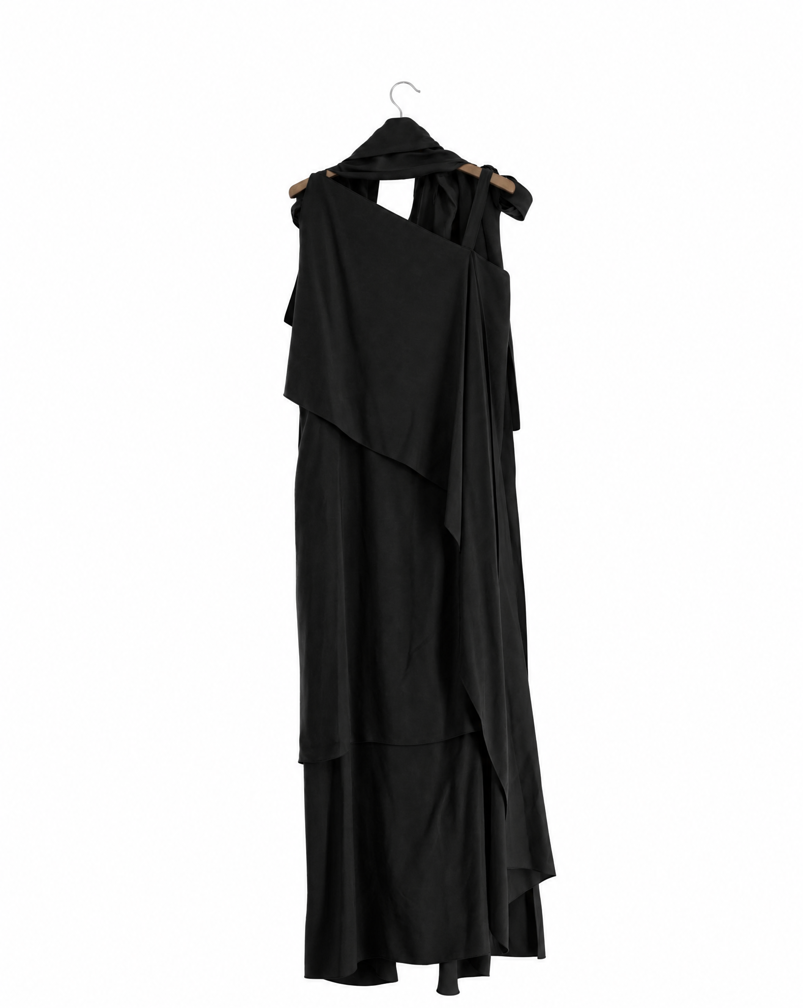 Cupro Lia Dress - Black