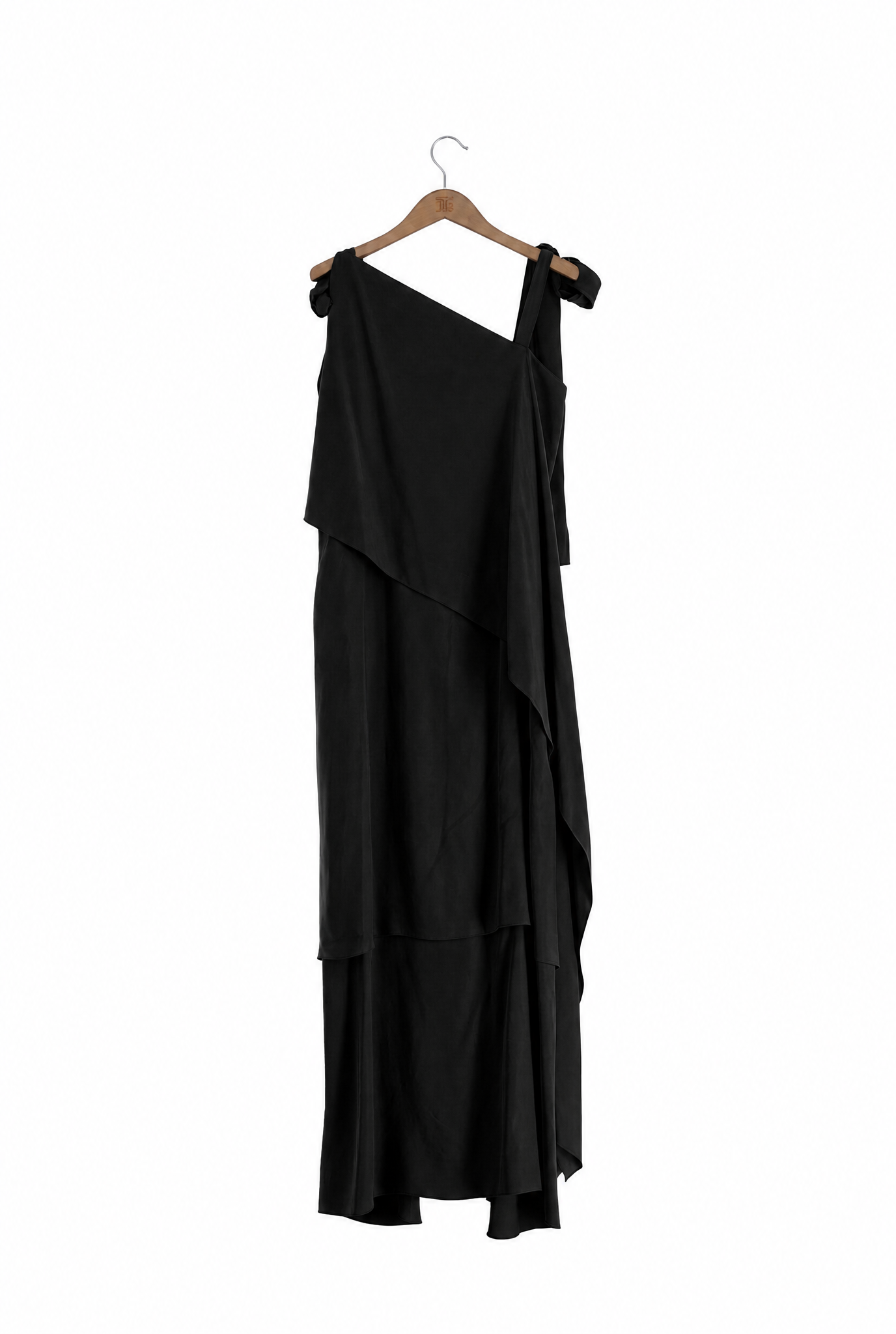 Cupro Lia Dress - Black