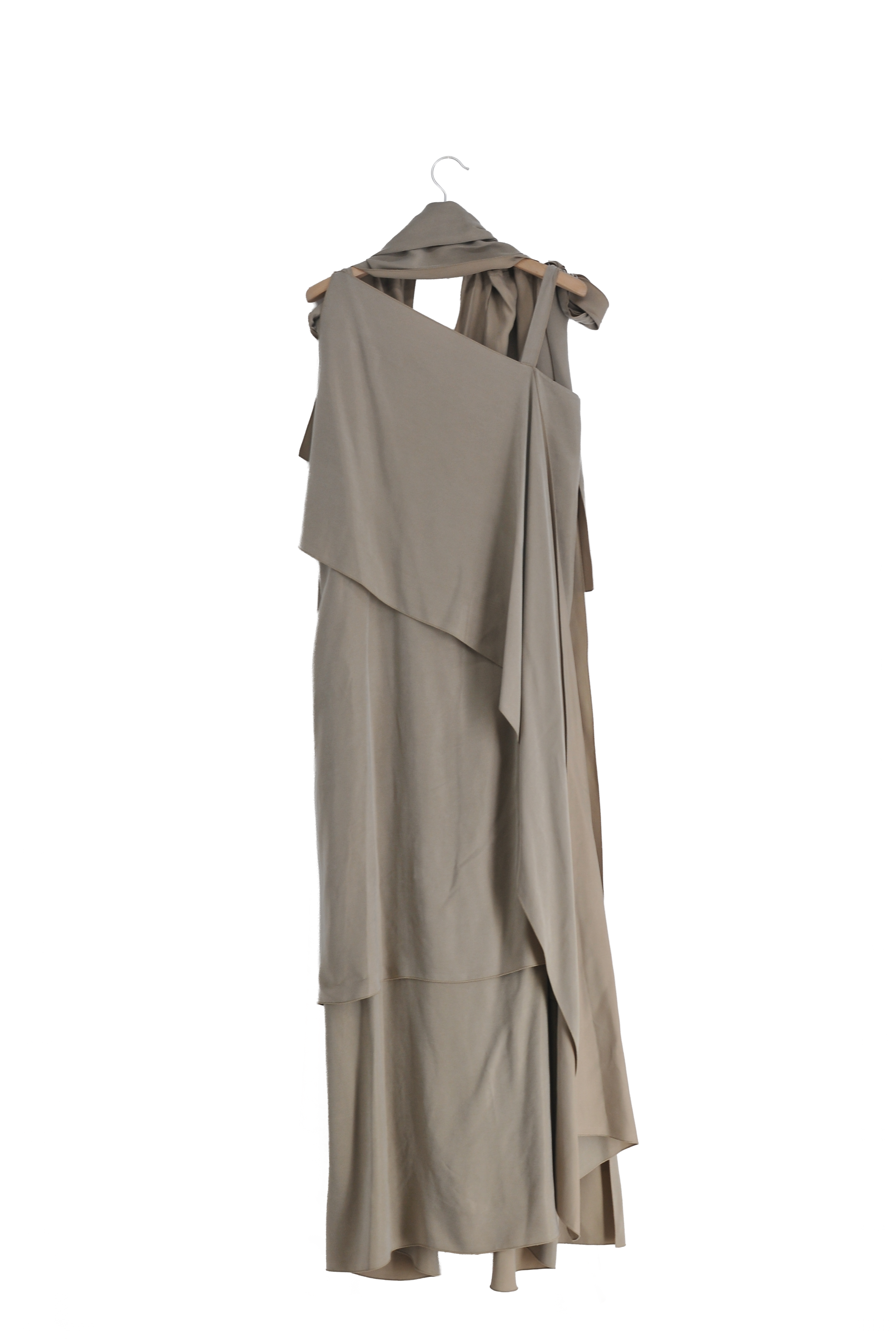 Cupro Lia Dress - Green Leaf